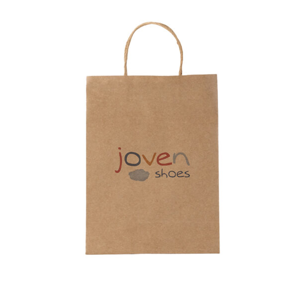 80gsm Customized Logo Pattern Printing Kraft Paper Bag - Image 3