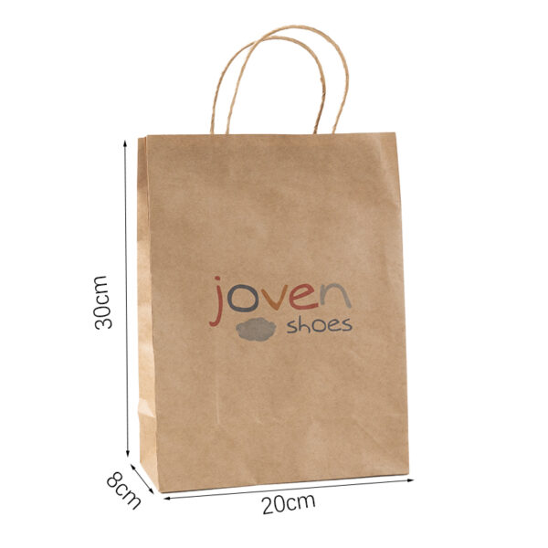 80gsm Customized Logo Pattern Printing Kraft Paper Bag - Image 5