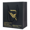 Bronzing Luxurious Black 150gsm Customized Paper Shopping Gift Bag