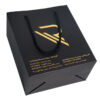 Bronzing Luxurious Black 150gsm Customized Paper Shopping Gift Bag - Image 5