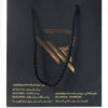 Bronzing Luxurious Black 150gsm Customized Paper Shopping Gift Bag - Image 2