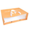Orange 120gsm Customized Printed White Cardboard Paper Shopping Bag - Image 3