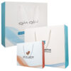 White Cardboard 150gsm Personal Customized Printed Paper Shopping Bag