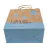 Two Colors 100gsm Personal Customized Printed Kraft Paper Shopping Bag - Image 2