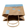 Two Colors 100gsm Personal Customized Printed Kraft Paper Shopping Bag - Image 3