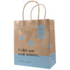 Two Colors 100gsm Personal Customized Printed Kraft Paper Shopping Bag