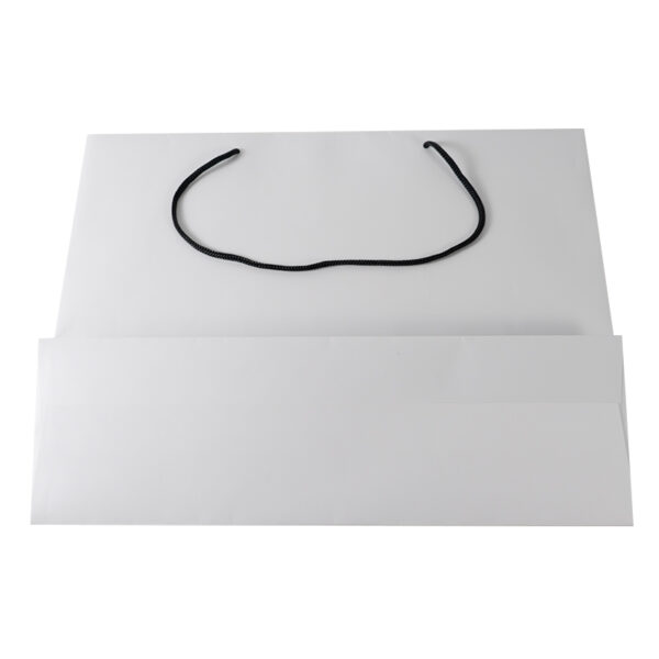 White Cardboard Personal 120gsm Customized Printed Paper Shopping Bag - Image 5