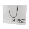 White Cardboard Personal 120gsm Customized Printed Paper Shopping Bag