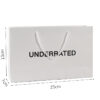 Fashion White Cardboard 120gsm Customized Printed Paper Shopping Bag - Image 5