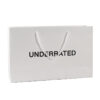 Fashion White Cardboard 120gsm Customized Printed Paper Shopping Bag