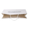 Fashion White Cardboard 120gsm Customized Printed Paper Shopping Bag - Image 3