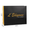 Color blocked dual size black gift paper bag - Image 2