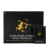 Color blocked dual size black gift paper bag