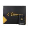 Color blocked dual size black gift paper bag - Image 4