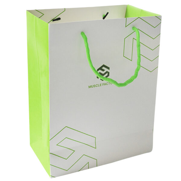 Double Color Splicing Customized Gift Paper Bag - Image 3