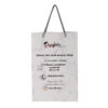White patterned printed drawstring gift paper bag - Image 2