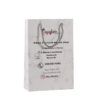 White patterned printed drawstring gift paper bag