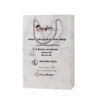 White patterned printed drawstring gift paper bag - Image 5