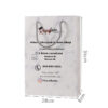 White patterned printed drawstring gift paper bag - Image 4