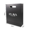 Black Die-cut White Cardboard Paper Bags - Image 2