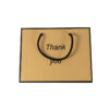 Customized Orange Cardboard Gift Shopping Paper Tote Bags With Logo - Image 3