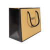 Customized Orange Cardboard Gift Shopping Paper Tote Bags With Logo - Image 7