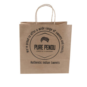 Customized Logo Kraft Paper Shopping Bags Clothing Supermarket Shopping Food Craft Packaging Paper Bags