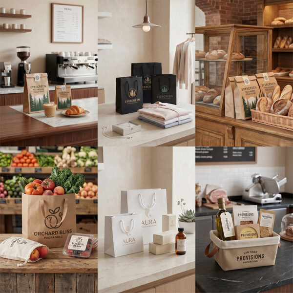 Custom Paper Bags for Retail, Food, Gift & Takeaway Packaging
