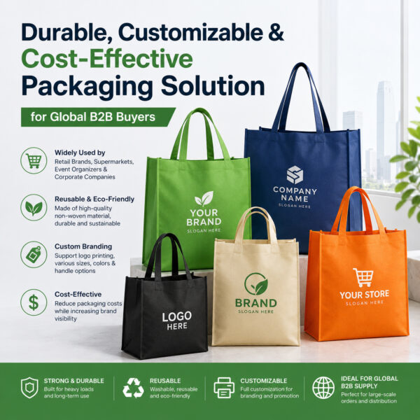 Custom Non-Woven Bags for Business Branding & Wholesale Supply