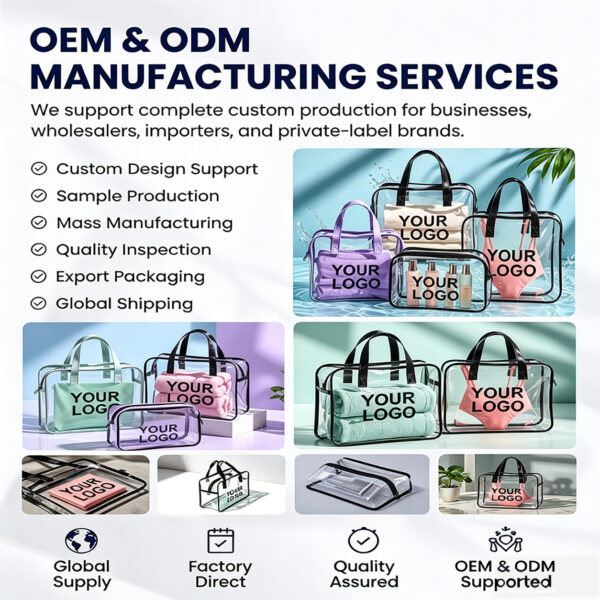 Custom PVC Bags for Retail, Cosmetic & Promotional Packaging