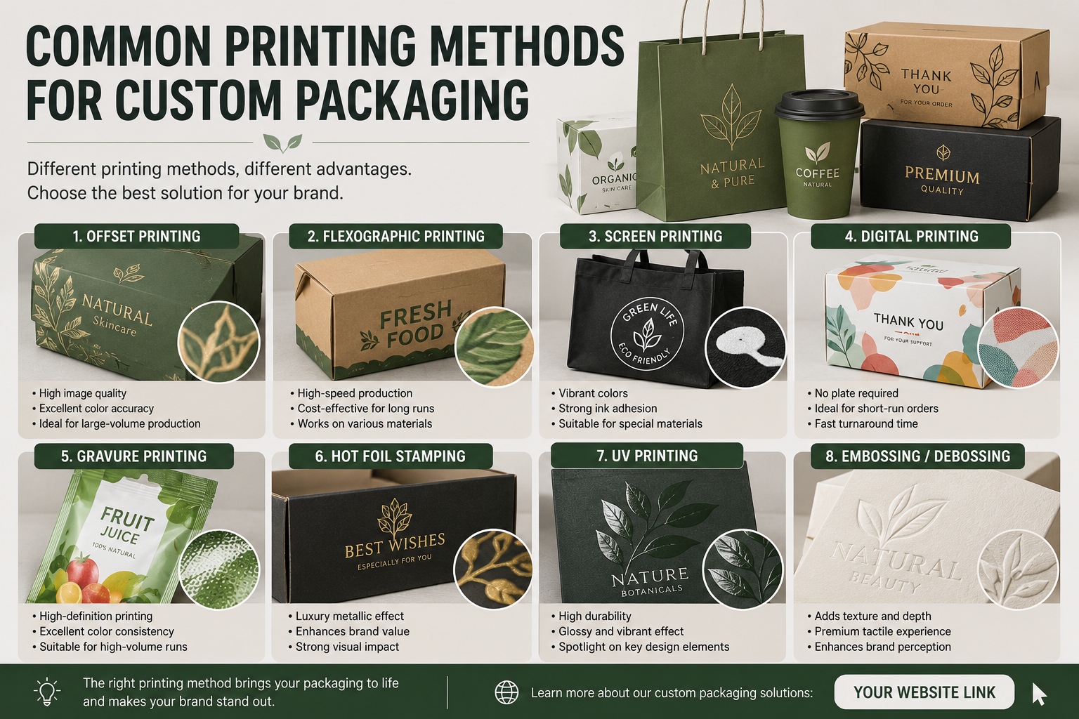 Common Printing Methods for Custom Packaging